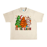Sandshell Tis' The Season Basketball Christmas Cakes Urban Heavy Tee - BundleAndBundleShop
