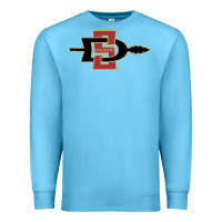 Ocean Blue san diego state aztecs Premium Sweatshirt - linhVisuals