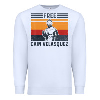 White free cain velasquez vintage t shirt Premium Sweatshirt - linhVisuals