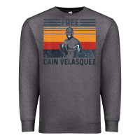 Charcoal Heather free cain velasquez vintage t shirt Premium Sweatshirt - linhVisuals