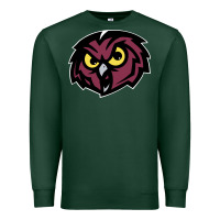 Sports Green temple owls Premium Sweatshirt - linhVisuals