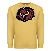Antique Gold temple owls Premium Sweatshirt - linhVisuals