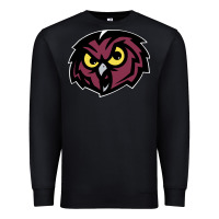 Black temple owls Premium Sweatshirt - linhVisuals