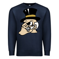 Navy wake forest demon deacons Premium Sweatshirt - linhVisuals