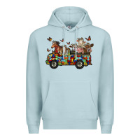 Blue Mist farm animals autism Premium Hoodie - RacoonDesign