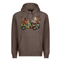 Coffee farm animals autism Premium Hoodie - RacoonDesign