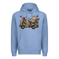 Colony Blue farm animals autism Premium Hoodie - RacoonDesign