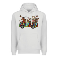 Dove Grey farm animals autism Premium Hoodie - RacoonDesign