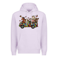 Lilac farm animals autism Premium Hoodie - RacoonDesign