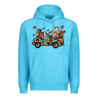 Ocean Blue farm animals autism Premium Hoodie - RacoonDesign