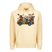 Pina Colada farm animals autism Premium Hoodie - RacoonDesign