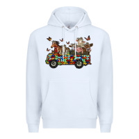White farm animals autism Premium Hoodie - RacoonDesign
