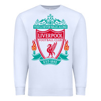 White new you'll never walk alone liverpool Premium Sweatshirt - linhVisuals