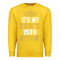 Lemon it's my son's 15th birthday 15 years old boy t shirt Premium Sweatshirt - linhVisuals