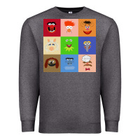 Charcoal Heather Muppets and Friends Premium Sweatshirt - linhVisuals
