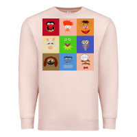 Pale Pink Muppets and Friends Premium Sweatshirt - linhVisuals