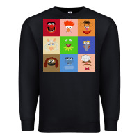 Black Muppets and Friends Premium Sweatshirt - linhVisuals