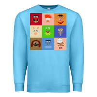 Ocean Blue Muppets and Friends Premium Sweatshirt - linhVisuals