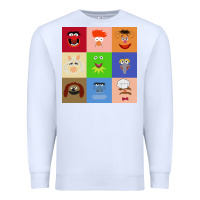 White Muppets and Friends Premium Sweatshirt - linhVisuals