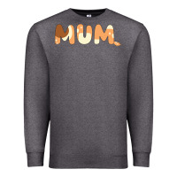 Charcoal Heather Bluey Mum Premium Sweatshirt - linhVisuals