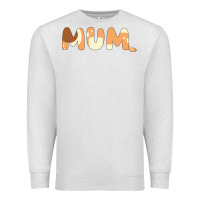 Oatmeal Heather Bluey Mum Premium Sweatshirt - linhVisuals