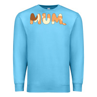 Ocean Blue Bluey Mum Premium Sweatshirt - linhVisuals