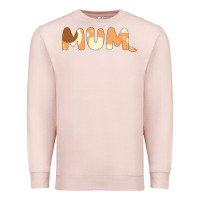 Pale Pink Bluey Mum Premium Sweatshirt - linhVisuals