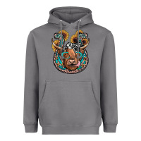 Storm highland cow horseshoe Heavyweight Hoodie - JahusDesignShop