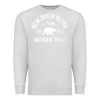 Dove Grey womens new river gorge national park bear west virginia nature v neck Premium Sweatshirt - linhVisuals