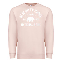 Pale Pink womens new river gorge national park bear west virginia nature v neck Premium Sweatshirt - linhVisuals