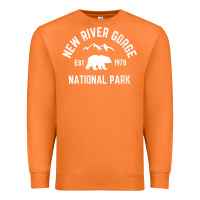 Carrot womens new river gorge national park bear west virginia nature v neck Premium Sweatshirt - linhVisuals