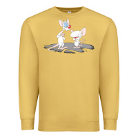 Antique Gold newanimaniacs pinky and the brain Premium Sweatshirt - linhVisuals