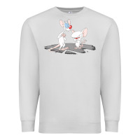 Dove Grey newanimaniacs pinky and the brain Premium Sweatshirt - linhVisuals