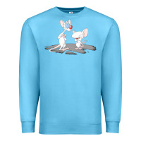 Ocean Blue newanimaniacs pinky and the brain Premium Sweatshirt - linhVisuals