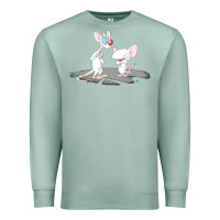 Seafoam newanimaniacs pinky and the brain Premium Sweatshirt - linhVisuals