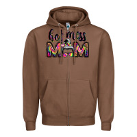 Chestnut hot mess mom messy bun Zipper Hoodie - JahusDesignShop