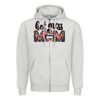 Dove Grey hot mess mom messy bun Zipper Hoodie - JahusDesignShop