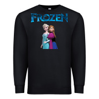 Black newanna and elsa frozen Premium Sweatshirt - linhVisuals
