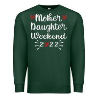 Sports Green mother daughter weekend 2022 girls trip family vacation t shirt Premium Sweatshirt - linhVisuals