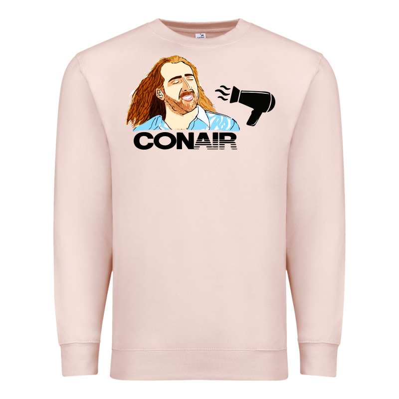 Nicolas Cage Conair Premium Sweatshirt by linhVisuals | Teevron