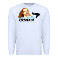 White nicolas cage conair Premium Sweatshirt - linhVisuals
