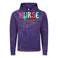 Cloud Purple Nurse Coffee Scrubs Rubber Gloves Vintage Hoodie - CowhideDigitalArt
