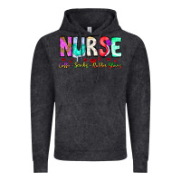 Vintage Black Nurse Coffee Scrubs Rubber Gloves Vintage Hoodie - CowhideDigitalArt
