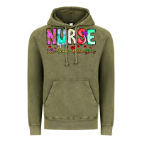 Vintage Olive Nurse Coffee Scrubs Rubber Gloves Vintage Hoodie - CowhideDigitalArt