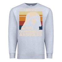 Heather Grey i knew it im surrounded by assholes Premium Sweatshirt - linhVisuals