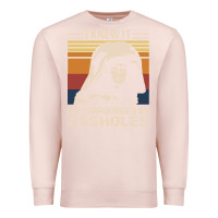 Pale Pink i knew it im surrounded by assholes Premium Sweatshirt - linhVisuals