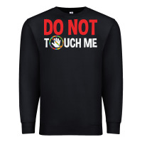 Black do not touch me autism kid Premium Sweatshirt - linhVisuals