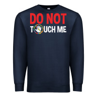 Navy do not touch me autism kid Premium Sweatshirt - linhVisuals