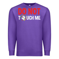 Purple do not touch me autism kid Premium Sweatshirt - linhVisuals