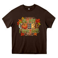 Chocolate Brown oh my gourd i love fall Heavy Core Tee - CowGirlArtShop
